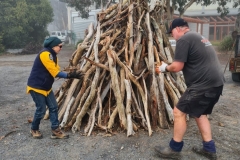Yarrh Solstice Bonfire Build Jun 2023